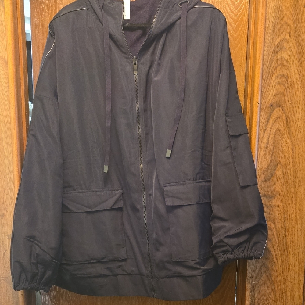 ALO Black Hooded Jacket